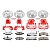 PowerStop KC2150-36 - Power Stop 99-04 Jeep Grand Cherokee Front & Rear Z36 Truck & Tow Kit w/Calipers