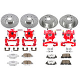 PowerStop KC2315-26 - Power Stop 05-10 Scion tC Front & Rear Z26 Street Warrior Brake Kit w/Calipers