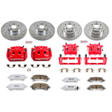 PowerStop KC2749-26 - Power Stop 00-02 Subaru Legacy Front & Rear Z26 Street Warrior Brake Kit w/Calipers