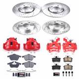 PowerStop KC2799 - Power Stop 96-98 Audi A4 Quattro Front & Rear Z23 Evolution Sport Brake Kit w/Calipers