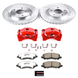 PowerStop KC3032A-26 - Power Stop 08-16 Mitsubishi Lancer Front Z26 Street Warrior Brake Kit w/Calipers