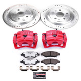 PowerStop KC3072B-26 - Power Stop 08-09 Cadillac CTS Rear Z26 Street Warrior Brake Kit w/Calipers