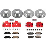 PowerStop KC2840B - Power Stop 10-12 Dodge Caliber Front & Rear Z23 Evolution Sport Brake Kit w/Calipers