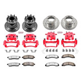 PowerStop KC2868-36 - Power Stop 99-00 Ford F-350 Super Duty Front & Rear Z36 Truck & Tow Kit w/Calipers