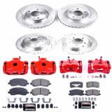 PowerStop KC2848A - Power Stop 11-14 Chrysler 200 Front & Rear Z23 Evolution Sport Brake Kit w/Calipers