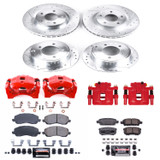 PowerStop KC2840A - Power Stop 2012 Mitsubishi Lancer Front & Rear Z23 Evolution Sport Brake Kit w/Calipers