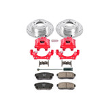 PowerStop KC3149 - Z23 Daily Driver Carbon-Fiber Ceramic Pads Drilled/Slotted Rotor/Caliper Kit