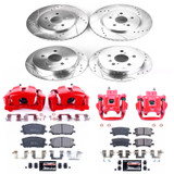 PowerStop KC4530 - Power Stop 04-06 Lexus RX330 Front & Rear Z23 Evolution Sport Brake Kit w/Calipers