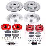 PowerStop KC4475A - Power Stop 07-10 Nissan Sentra Front & Rear Z23 Evolution Sport Brake Kit w/Calipers