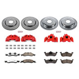 PowerStop KC4109-36 - Power Stop 07-09 Lincoln Navigator Front and Rear Z36 Truck & Tow Kit w/Cals