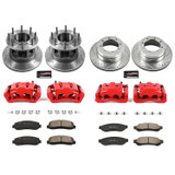 PowerStop KC4034 - Power Stop 05-07 Ford F-350 Super Duty Front and Rear Z23 Evolution Kit w/Cals