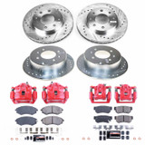 PowerStop KC4444 - Power Stop 99-01 Hyundai Sonata Front and Rear Z23 Evolution Kit w/Calipers