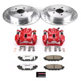 PowerStop KC4632-26 - Power Stop 2005 Subaru Legacy Rear Z26 Street Warrior Brake Kit w/Calipers