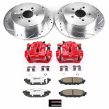PowerStop KC4632A-26 - Power Stop 06-09 Subaru Legacy Rear Z26 Street Warrior Brake Kit w/Calipers