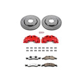 PowerStop KC4682-36 - Power Stop 07-09 Lincoln Navigator Front Z36 Truck & Tow Kit w/Cals
