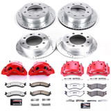 PowerStop KC5466-36 - Power Stop 01-02 Dodge Ram 2500 Front and Rear Z36 Truck & Tow Kit w/Cals