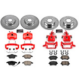 PowerStop KC5363 - Power Stop 2008 Audi A3 Front & Rear Z23 Evolution Sport Brake Kit w/Calipers