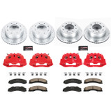 PowerStop KC5561 - Power Stop 2011 Chevrolet Silverado 2500 HD Front & Rear Z23 Evolution Kit w/Cals