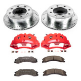 PowerStop KC5562-36 - Power Stop 11-19 Chevrolet Silverado 3500 HD Rear Z36 Truck & Tow Kit w/Cals