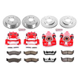 PowerStop KC5461-36 - Power Stop 00-02 Lincoln Navigator Front and Rear Z36 Truck & Tow Kit w/Cals