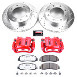 PowerStop KC5412-36 - Power Stop 10-11 Ford F-350 Super Duty Front Z36 Truck & Tow Kit w/Cals
