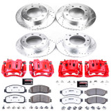 PowerStop KC5575-36 - Power Stop 10-11 Ford F-250 Super Duty Front & Rear Z36 Truck & Tow Kit w/Calipers