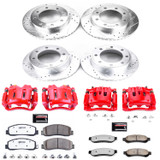 PowerStop KC5459-36 - Power Stop 09-10 Ford F-250 Super Duty Front & Rear Z36 Truck & Tow Kit w/Calipers
