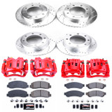 PowerStop KC5573 - Power Stop 2010 Ford F-350 Super Duty Front & Rear Z23 Evolution Kit w/Cals