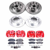 PowerStop KC5590 - Power Stop 10-11 Ford F-250 Super Duty Front & Rear Z23 Evolution Kit w/Cals