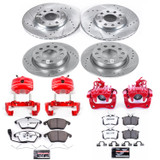 PowerStop KC5749-26 - Power Stop 10-12 Audi A3 Front & Rear Z26 Street Warrior Brake Kit w/Calipers