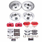 PowerStop KC5845-26 - Power Stop 10-14 Hyundai Genesis Front and Rear Z26 Street Kit w/Cals