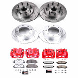 PowerStop KC5589-36 - Power Stop 09-10 Ford F-250 Super Duty Front & Rear Z36 Truck & Tow Kit w/Calipers
