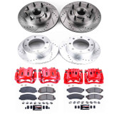 PowerStop KC5586 - Power Stop 07-08 Ford F-250 Super Duty Front & Rear Z23 Evolution Kit w/Calipers