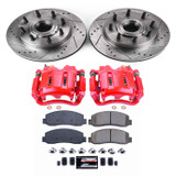 PowerStop KC5585 - Power Stop 07-08 Ford F-250 Super Duty Front Z23 Evolution Kit w/Cals