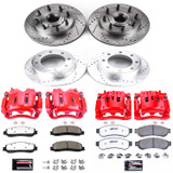 PowerStop KC6551-36 - Power Stop 12-13 Ford F-250 Super Duty Front & Rear Z36 Truck & Tow Kit w/Calipers