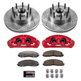 PowerStop KC6821-36 - Power Stop 13-22 Ford F-350 Super Duty Front Z36 Truck & Tow Kit w/Cals