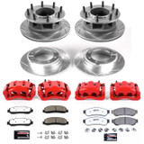 PowerStop KC6527-36 - Power Stop 2012 Ford F-350 Super Duty Front & Rear Z36 Truck & Tow Kit w/Calipers