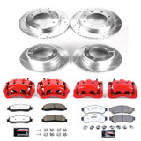 PowerStop KC6546-36 - Power Stop 2012 Ford F-350 Super Duty Front & Rear Z36 Truck & Tow Kit w/Calipers