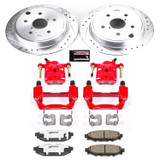 PowerStop KC6977-26 - Power Stop 15-19 Subaru WRX Rear Z26 Street Warrior Brake Kit w/Calipers