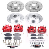PowerStop KC6960A - Power Stop 17-18 Nissan Sentra Front & Rear Z23 Evolution Sport Brake Kit w/Calipers