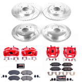 PowerStop KC7035 - Power Stop 2017 Nissan Rogue Sport Front & Rear Z23 Evolution Sport Brake Kit w/Calipers