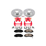 PowerStop KC704 - Power Stop 97-01 Acura Integra Front Z23 Evolution Sport Brake Kit w/Calipers