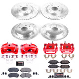 PowerStop KC7035A - Power Stop 14-19 Nissan Rogue Front & Rear Z23 Evolution Sport Brake Kit w/Calipers