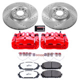 PowerStop KC7414-36 - Power Stop 17-21 Jeep Cherokee Front Z36 Truck & Tow Kit w/Cals