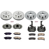 PowerStop KCOE1543F - Power Stop 01-03 Oldsmobile Aurora Front & Rear Autospecialty Brake Kit w/Calipers