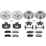 PowerStop KCOE2840A - Power Stop 2012 Mitsubishi Lancer Front & Rear Autospecialty Brake Kit w/Calipers