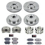 PowerStop KCOE2767A - OE Stock Replacement Low-Dust Ceramic Brake Pad; Rotor and Caliper Kit