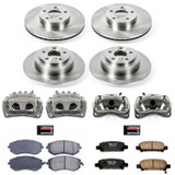 PowerStop KCOE2430 - Power Stop 06-11 Honda Ridgeline Front & Rear Autospecialty Kit w/Cals