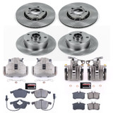 PowerStop KCOE2825 - Power Stop 99-01 Audi A4 Front & Rear Autospecialty Brake Kit w/Calipers