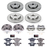 PowerStop KCOE2835 - Power Stop 03-14 Volvo XC90 Front & Rear Autospecialty Kit w/Cals